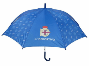 DEPORTIVO A CORUÑA PARAGUAS POLIESTER 54 CM CADETE