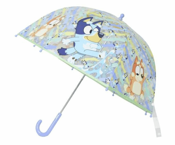 BLUEY PARAGUAS BURBUJA TRANSPARENTE 48 CM MANUAL