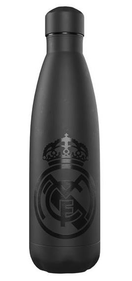 REAL MADRID BOTELLA ACERO 550 ML INOXIDABLE BLACK