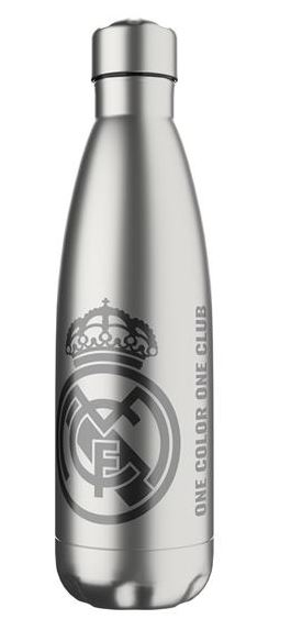 REAL MADRID BOTELLA ACERO 550 ML INOXIDABLE GREY